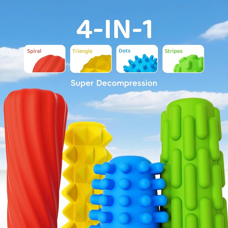 ELETIUO 4-Pack Textured Silicone Pencil Grips–Sensory Fidget Sleeves for Kids& Adults,ADHD &Autism Anxiety Relief,Quiet Classroom&Travel Fidget Tool for Focus,Calm,and Fine Motor Skills - Image 2